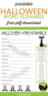 Free Printable Halloween Word Scramble Worksheet Pdf For Kids Halloween Words Halloween Worksheets Halloween Classroom