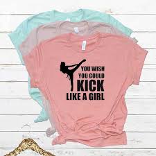 Kick Like A Girl Karate Shirt Svg File Free