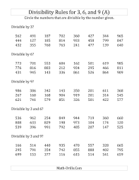 Divisibility Rules Worksheet Divisibility Rules Divisibility Rules Worksheet Divisibility Rules Practice