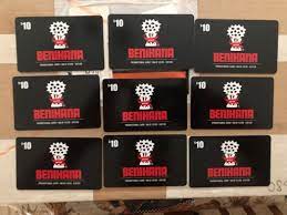 $10 promotional gift card with $50 gift cards. Gift Cards Benihana Gift Card Wedding Engagement