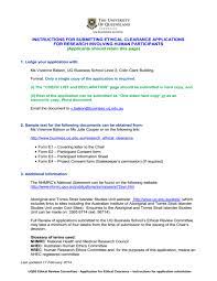 You do not need to find a cv or cover letter example relating to your. Uqbs Ethical Clearance Application Form