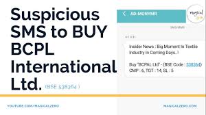 Suspicious Sms To Buy Bcpl International Ltd Bse 538364 Bcpal Share Analysis