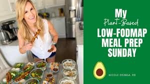 Lowfodmap Plant Based Meal Prep Sunday Youtube