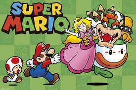 Super Mario Chase Gaming Poster Super Mario Mario Super Mario Art