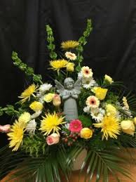 These flowers are pressed into books, laid in a special place, and cherished. Sympathy Flowers With Keepsake Angel In Pittsburgh Pa Flowers By Terry
