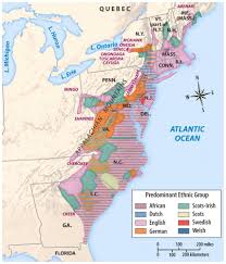 Maps Charts Graphs Map Colonial America Genealogy Map