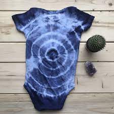 Indigo Tie Dye Baby Onesie These 28 Tie Dye Baby Shower Gift Ideas Are Going To Be Your Newest Obsession Popsugar Family Photo 24