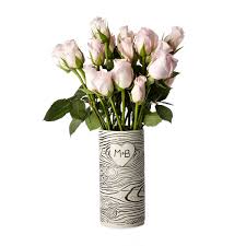 Faux Bois Personalized Vase Faux Bois Heart Shaped Vase Flower Vases