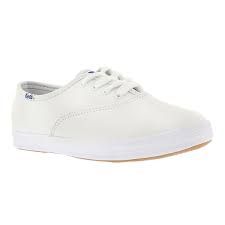 Kids Champion White Leather Sneakers