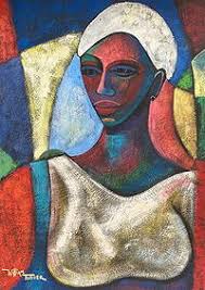 David Holleman Mosaic Wall Art. "expectant Mother" (portrait Of Artist's  Wife)