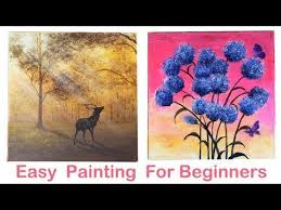 Do You Want To Learn To Paint Today We Collected 5 Simple Painting Ideas For You It Is Easy For Beginners Easy Pa Painting Demo Easy Paintings Beginner Art Learn how to paint a light color over a previously painted dark wall.