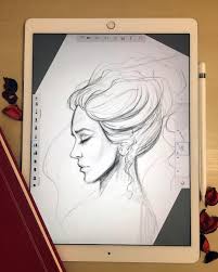 Day 298 My First Ipad Pro Drawing Ever So Happy With It For Now It S Just Amazing How An Ultra Thin Tablet I Ipad Pro Art Ipad Drawings Digital Drawing Tablet