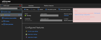 Requirements for the configuration now you can activate the mobile app with the correct information. Azure Functions Runtime Is Unreachable Ed Mondek Azure Training Consulting Freelance