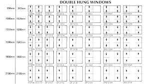 andersen double hung window size chart lavozfm com co