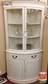 White china hutch with glass doors. White Corner China Cabinet Ideas On Foter