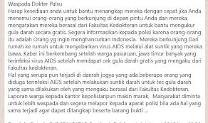 Biaya tes gula darah bervariasi tergantung pada jenis dan tempat dilakukannya pemeriksaan. Salah Pesan Dari Pangdam Ix Udayana Tentang Cek Gula Darah Dengan Jarum Bervirus Aids Turnbackhoax Id