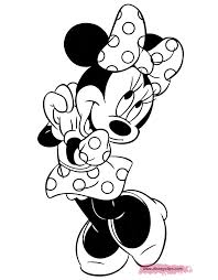 Donkey coloring sheet for kids. Cute Minnie Mouse Drawing With Colour Novocom Top