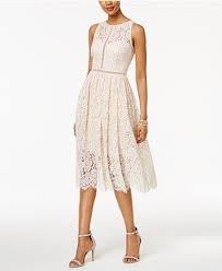 Rehearsal Dinner Macy 39 S Lace Tea Length Dress Tea Length Dresses Rehearsal Dinner Dresses