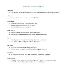 Here's what your qualitative research project brief template should include: Apa Research Paper Outline Free Download