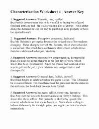 Characterization Worksheet 1 Answers Lovely Characterization Worksheet 1 Answers Worksheet List In 2020 Character Trait Worksheets Word Family Worksheets Worksheets