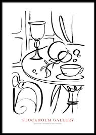 Stockholm Gallery Collection No2 Poster In 2021 Hande Zeichnen Illustration Poster 40x50