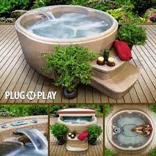 What defines a plug and play hot tub. Ls200 4 Person 13 Jet Plug And Play Hot Tub With Multi Color Underwater Led Light Small Hot Tub Backyard Spa Hot Tubs