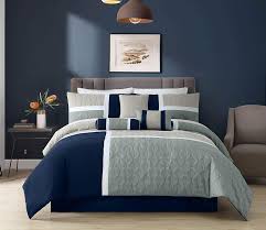 Blue and gray comforter set queen. Buy Chezmoi Collection 7 Piece Quilted Patchwork Comforter Set Queen Blue Gray Online In Vietnam B00l9igsey