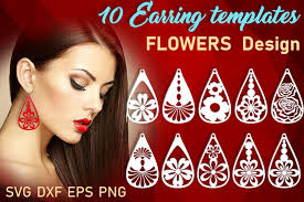 Free Free Flower Leather Earrings Svg SVG PNG EPS DXF File