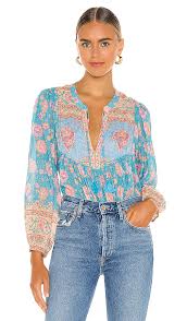 Spell The Gypsy Collective Love Story Blouse In Sky Blue Revolve