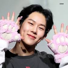 DreamCJen The cutest heart-warming sunshine of my life, the one and only  tiger-mandu, the Honey king of dimpled smiles #JOOHONEY #MONSTA_X #babyblue