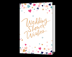 We pray and hope that the connection grows stronger with time and you two cherish each other always. Wedding Shower Wishes Printable American Greetings