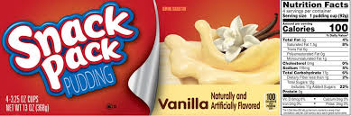 There are 60 calories in 1 pudding cup (99 g) of hunt's sugar free vanilla pudding snack pack. The Daily Value For Added Sugars On Snack Pack Vanilla Pudding Lets Consumers Know That One Serving Contains 24 Percent Of The Recommended Daily Added Sugars Li