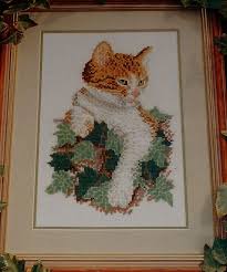 Check spelling or type a new query. Ginger And White Cat Feline Garden Wall Ivy Cross Stitch Charts Patterns