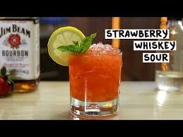 Strawberry Whiskey Sour Tipsy Bartender Tipsy Bartender Whiskey Sour Bartender Recipes