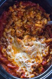 Slow Cooker Ground Beef And Cheese Pasta Slow Cooker Pasta Recipes Ground Beef Crockpot Recipes Slow Cooker Ground Beef
