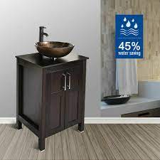 Vessel sink vanities can add striking style to your bath space. 24 Bathroom Vanity Wood Cabinet Freestanding Single Vessel Sink Bowl Faucet Us Ebay
