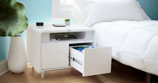 Simplify Your Life With Wireless Charging A Cooler Drawer Bluetooth Speakers App Control More Check Out Sobro Sma Smart Table Furniture Smart Furniture