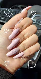Baby Pink Valentines Day Acrylic Nails Nails Acrylic Nails Light Nails