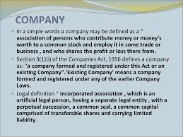 Short title and application 1. The Company Act 1956 Group 1 Index Of Presentation Company Nature Of Company Types Of Companies Private Vs Public Company Privileges Of Private Company Ppt Download