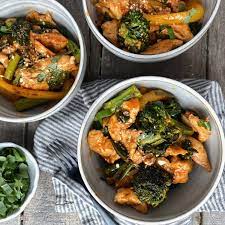 Whole30 Spicy Citrus Chicken Stir Fry Nocrumbsleft Recipe Citrus Chicken Chicken Stir Fry Chicken Stir
