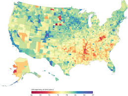 Map Of Life Expectancy In The Us Shows Disparities