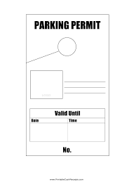 Wisconsin state fair park exposition center fall 2011. Hanging Parking Permit Tag Template Download Printable Pdf Templateroller