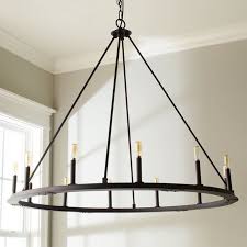 Minimalist Iron Ring Chandelier 12 Light Farmhouse Dining Room Lighting Farmhouse Light Fixtures Iron Chandeliers