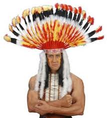 At the cowboy and the lady we proudly bring you a great selection of the highest quality and most affordable prices for authentic native american indian headdress and indian war bonnets for sale on the internet. Deluxe Orange Feather Native American Indian Chief Headdress Fancy Dress Accesso 8003558328000 Ebay