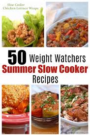 Keep your kitchen cool this summer with these delicious and easy summer crockpot recipes! Weight Watchers Summer Slow Cooker Recipes Simple Nourished Living
