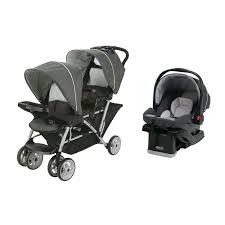 Graco Duoglider Click Double Stroller Infant Car Seat Travel System Glacier Stadium Style Sea Click Connect Stroller Graco Double Stroller Graco Stroller
