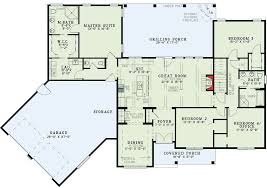 Plan 60615nd Split Floor Plans With Angled Garage Country Style House Plans Basement House Plans Garage House Plans
