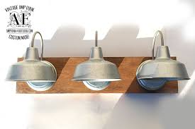 Industrial Galvanized Steel Lights Bathroom Vanity Bar Light Fixture Steel Lighting Industrial Galvanized Bar Light Fixtures