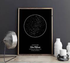 Star Map Star Map Print Custom Star Map Star Map