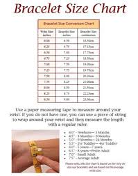 2011 official swarovski crystal bracelet size chart